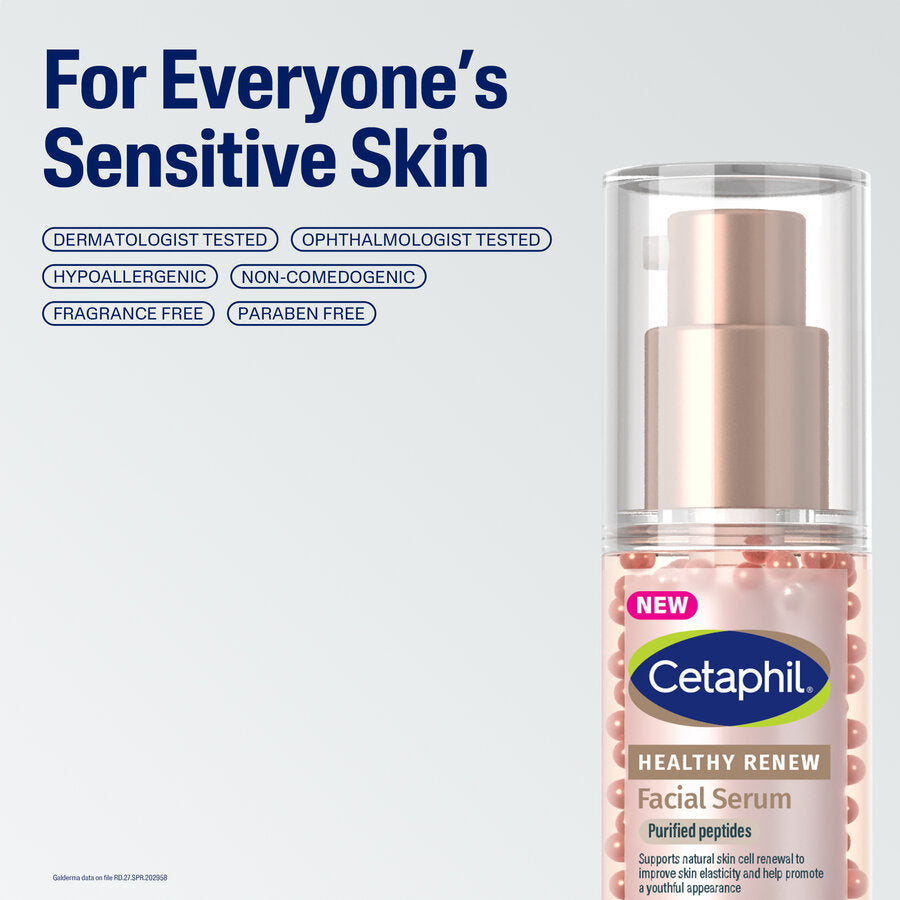 Cetaphil Healthy Renew Anti-Ageing Facial Serum 15 g – Peptide Powered Serum for Sensitive Skin, Helps Smooth Fine Lines & Hydrate