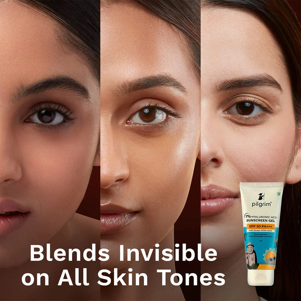 PILGRIM 1% Hyaluronic Acid Sunscreen Gel SPF 50 PA+++ 50g