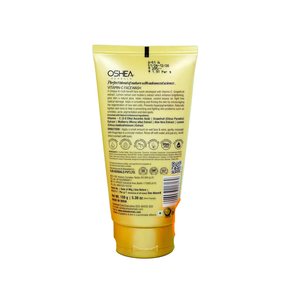Oshea Herbals Vitamin C Brightening & Skin Illuminating Facewash 150g