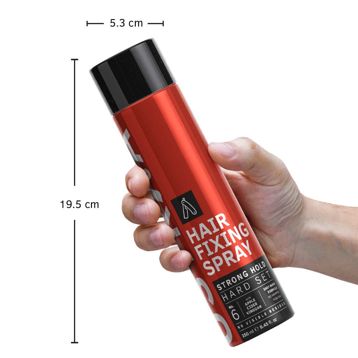 Ustraa Hair Fixing Spray Strong Hold Hard Set No-6 250ml