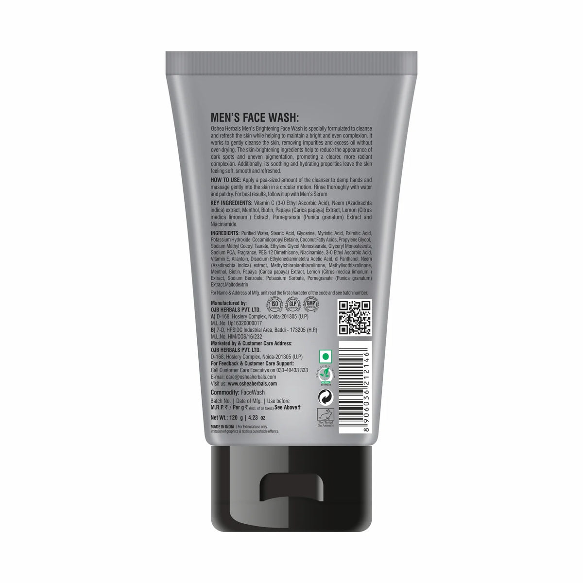 Oshea Herbals Menz Max Care Facewash 120g
