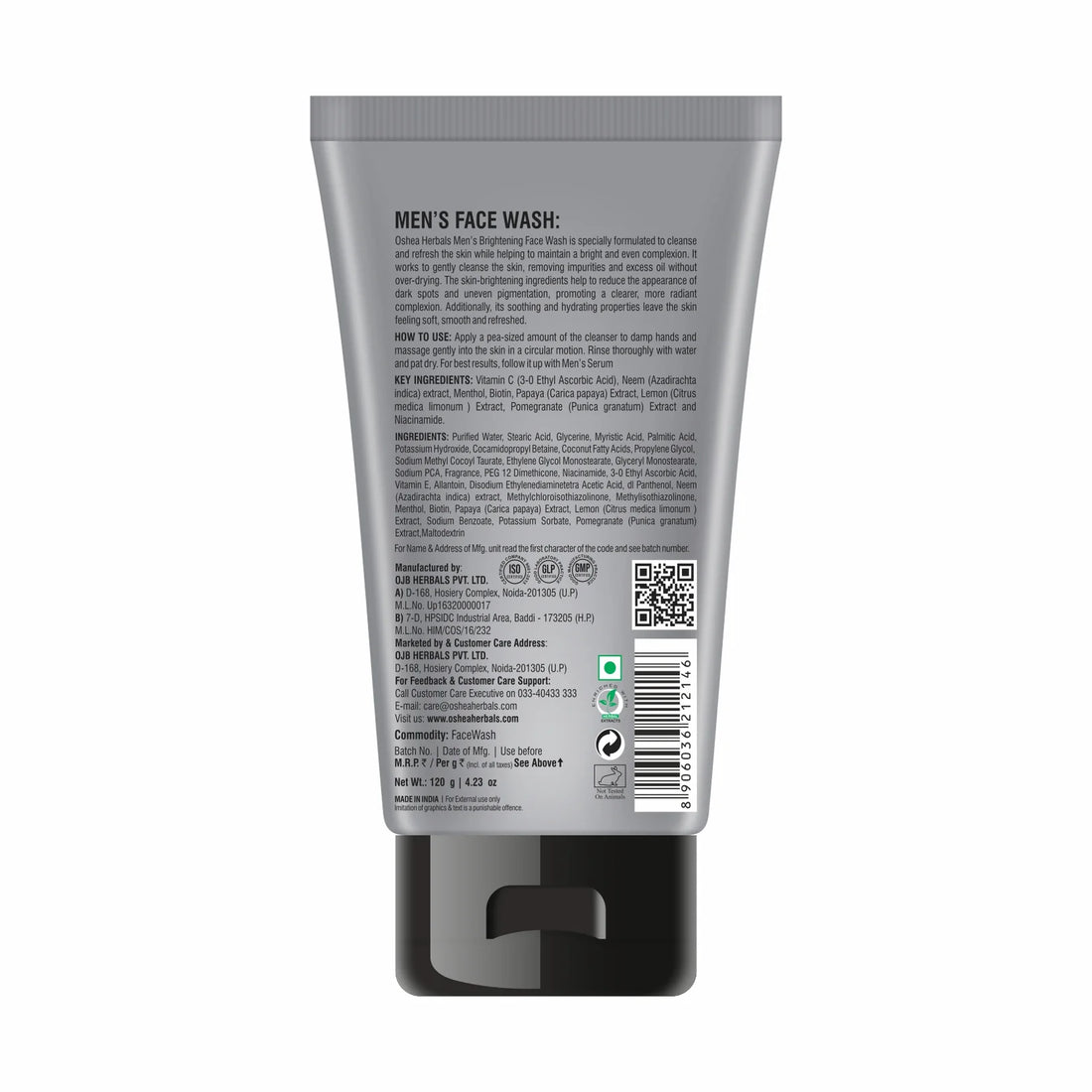 Oshea Herbals Menz Max Care Facewash 120g