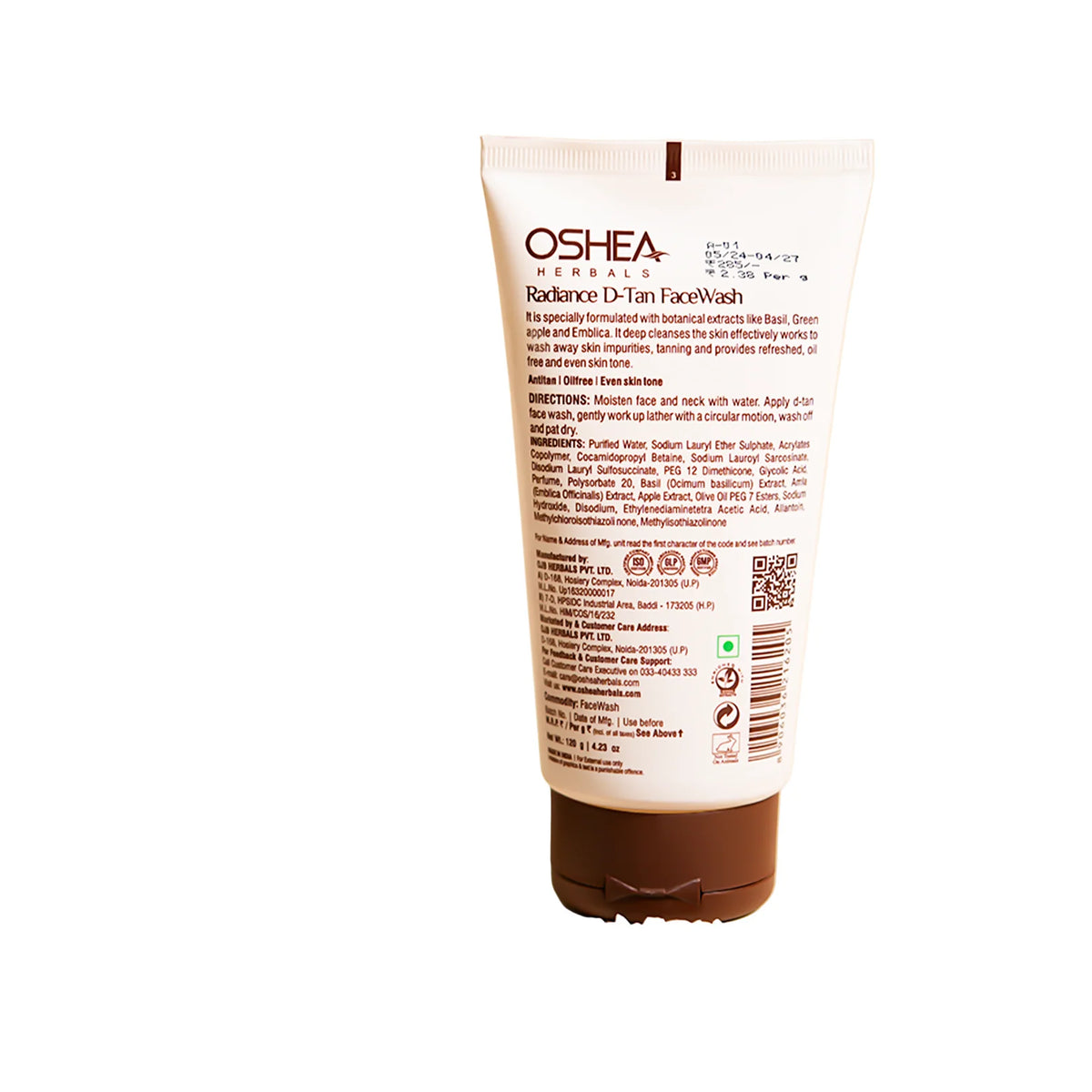 Oshea Herbals Radiance D-Tan Facewash 120g