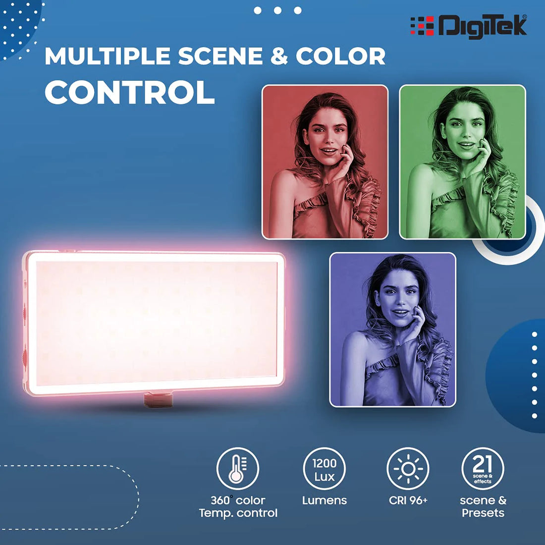 DIGITEK PROFESSIONAL PORTABLE RED LED-D135 ML 12w Video Light