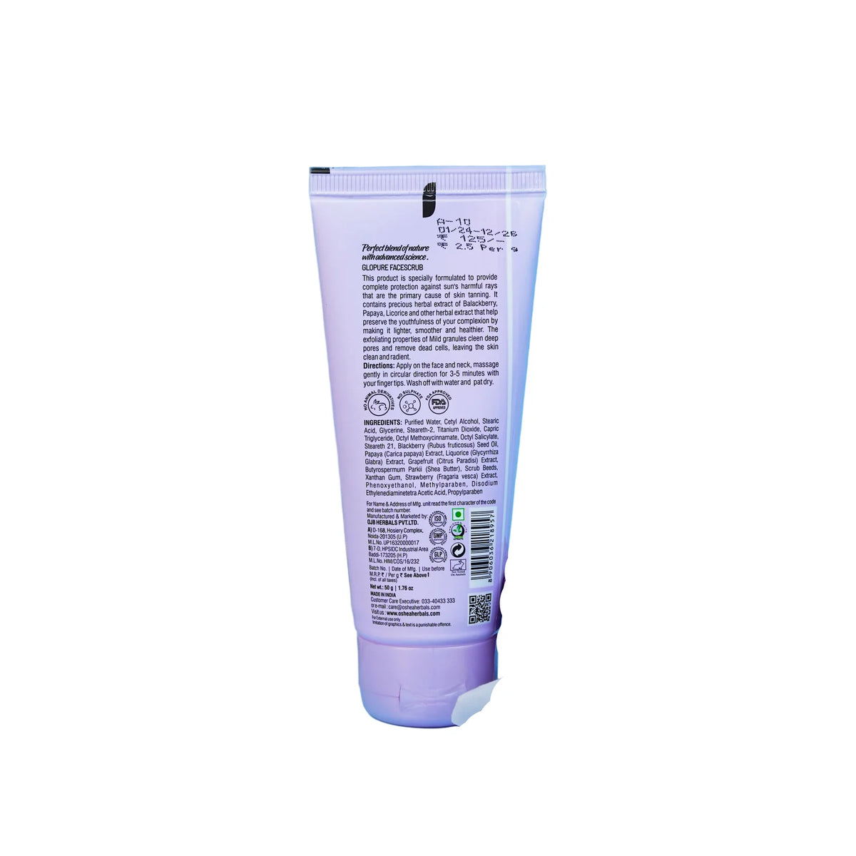 Oshea Herbals Glopure Lightening FaceScrub 100g