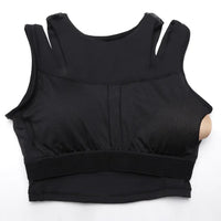 Enamor Shelf Bra Crop Vest | Crew Neck Vest With In-Built Shelf Bra Support | Hugged Fit E123
