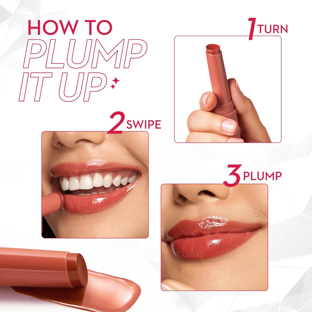 SUGAR Cosmetics Glide Peptide Plumping Gloss Stick with Collagen & Ceramides | Instantly Pumps | 2.7g