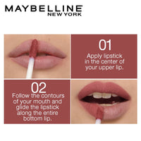 Maybelline New York Lipstick Matte Finish Non-Sticky and Non-Drying Sensational Liquid Matte 04 Easy Berry 7ml