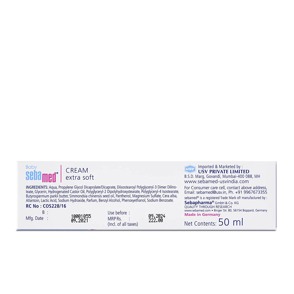 Sebamed Baby Cream Extra Soft For Delicate Skin With Panthenol 50ml