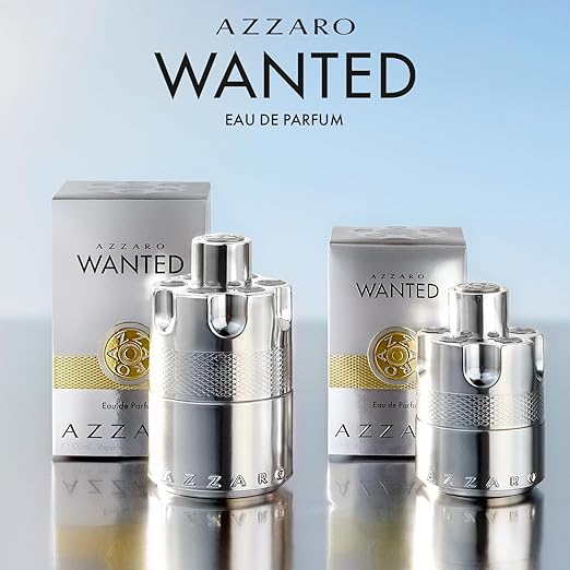 Azzaro Wanted Eau de Parfum 100 ml - Energizing & Intense Mens Cologne - Woody, Aromatic & Spicy Fragrance - Fresh Notes of Juniper Berries, Sage, Vetiver - Lasting Wear - Luxury Perfumes for Men