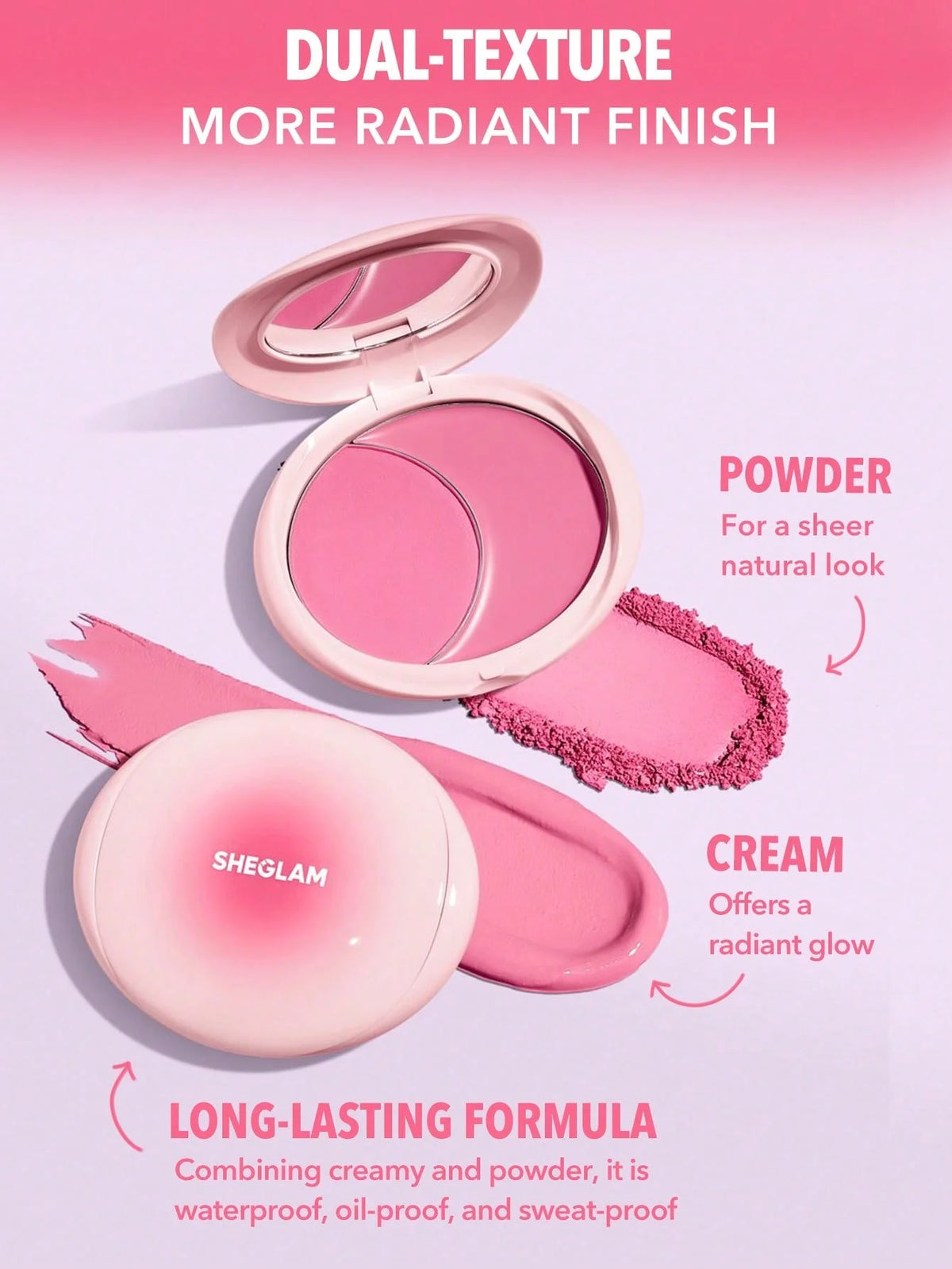 SHE GLAM Cheek 2 Cheek Blush Duo 8.3g