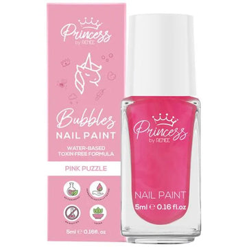 RENEE Princess By Bubbles Nail Paint Pink Puzzle, 5 ml Pink Puzzle