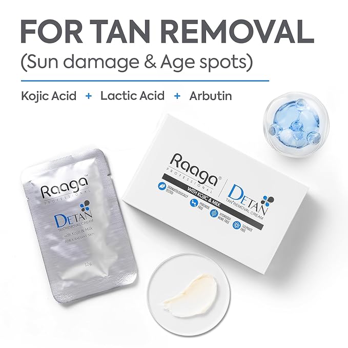 Raaga Professional De-Tan Tan removal Cream 72g