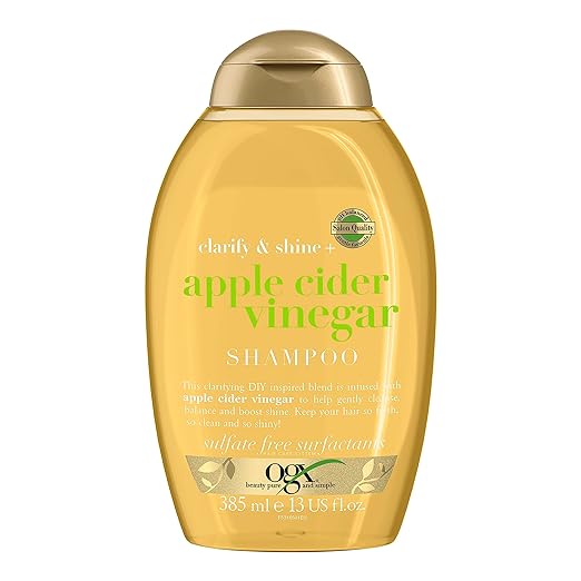 OGX Apple Cider Vinegar Clarifying Shampoo for Oily and Greasy Hair, 385 ml