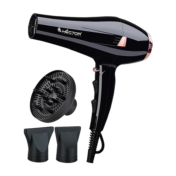 Hector Professional 2500 Watt Tornado Hair Dryer for Women Black