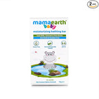 Mamaearth Moisturizing Bathing Bar For Babies - 75 g x 2 | Infused with Goat Milk, Oatmeal and Shea Butter | Gently Cleanses, Retains Moisture, Balanced at 5.5 pH