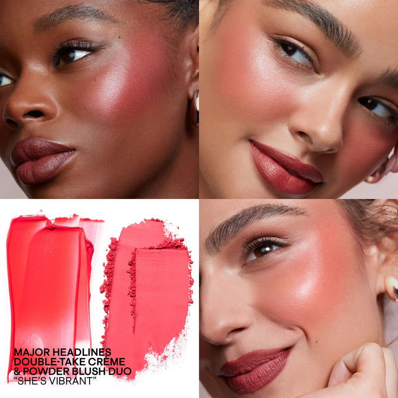 Patrick Ta For Face Double-Take Creme & Powder Blush Duo Creme Double Tenue & Poudre Blush