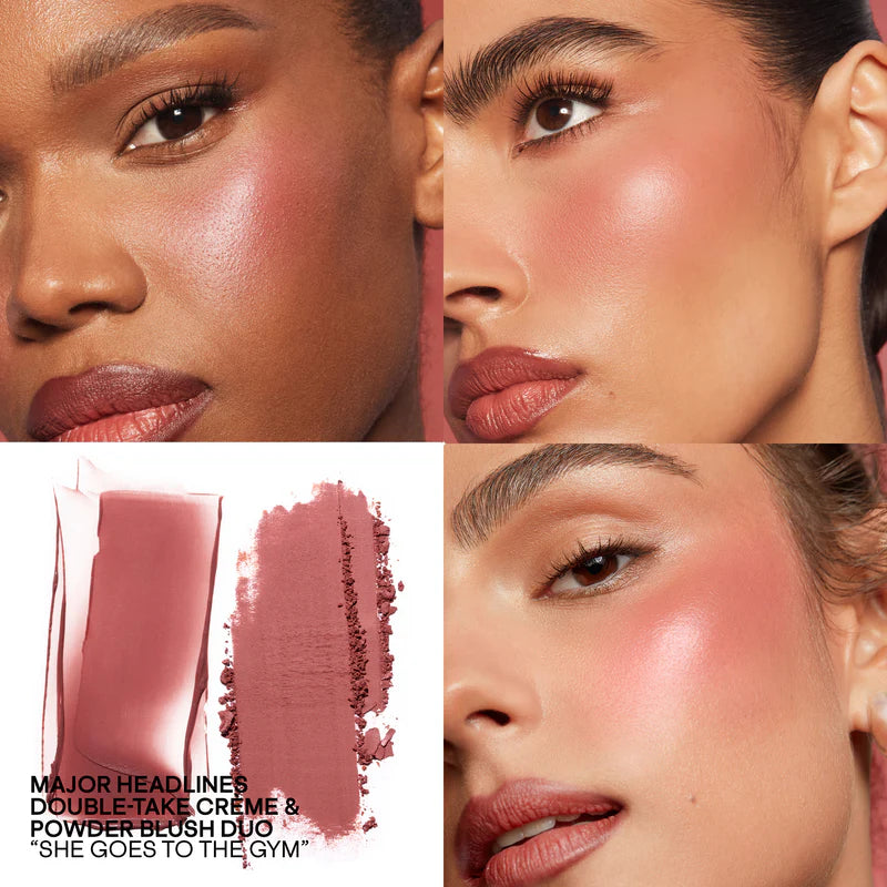 Patrick Ta For Face Double-Take Creme & Powder Blush Duo Creme Double Tenue & Poudre Blush