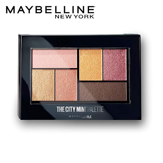 Maybelline New York Eyeshadow Palette, 6 Highly Blendable Shades, Sheer Finish, City Mini Palette, Coney Island Pops, 6.4g