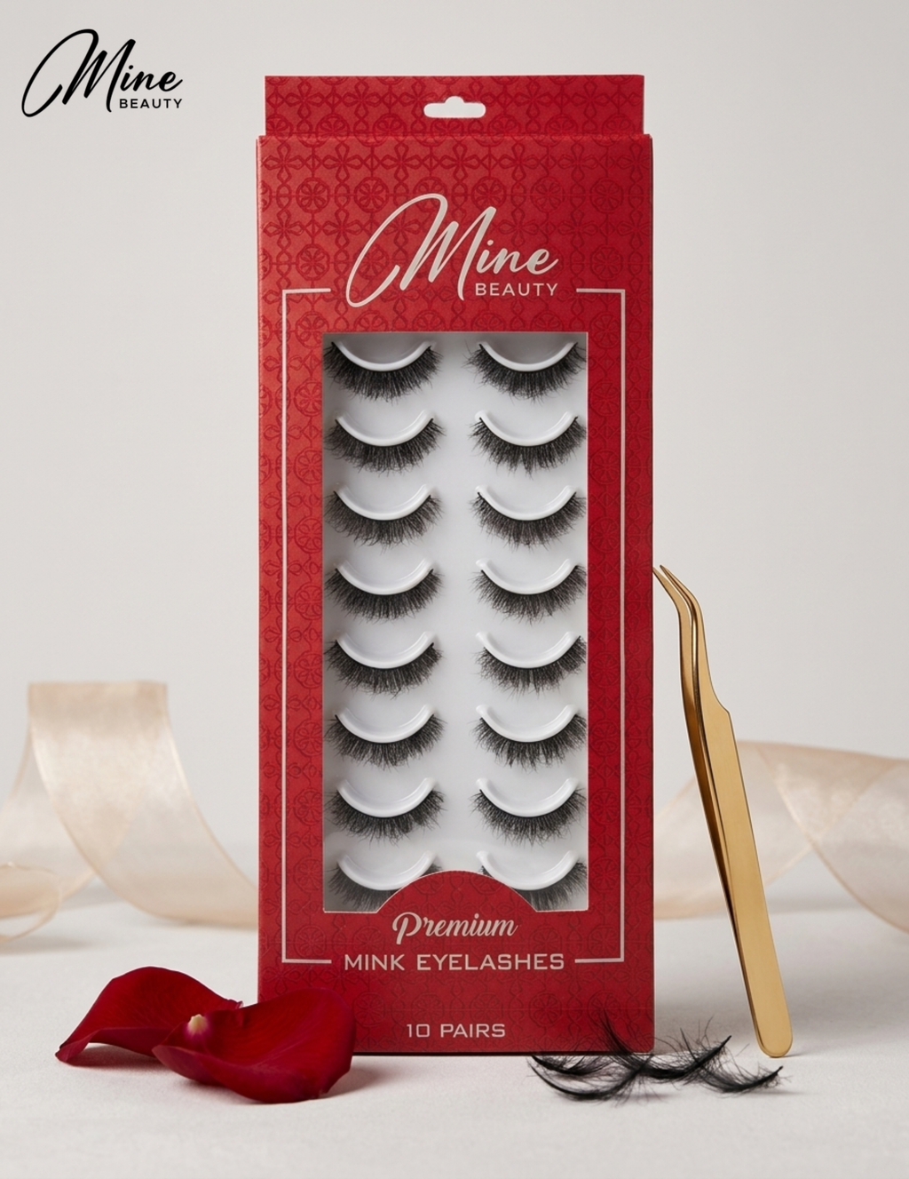 Mine Beauty Premium Mink Eyelashes 10 Pairs