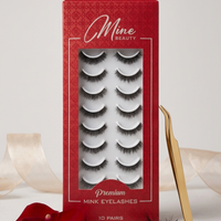 Mine Beauty Premium Mink Eyelashes 10 Pairs