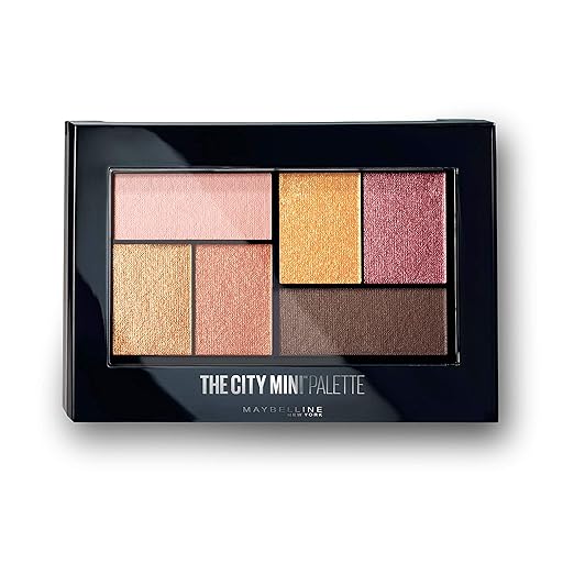 Maybelline New York Eyeshadow Palette, 6 Highly Blendable Shades, Sheer Finish, City Mini Palette, Coney Island Pops, 6.4g