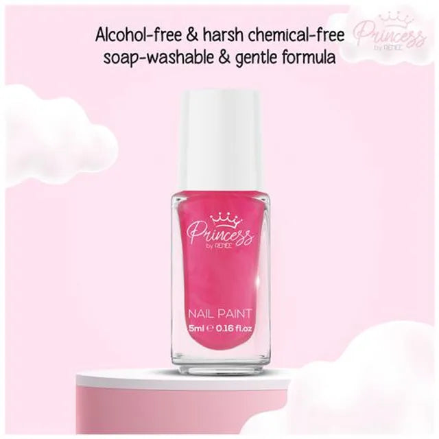 RENEE Princess By Bubbles Nail Paint Pink Puzzle, 5 ml Pink Puzzle