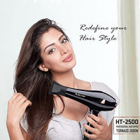 Hector Professional 2500 Watt Tornado Hair Dryer for Women Black