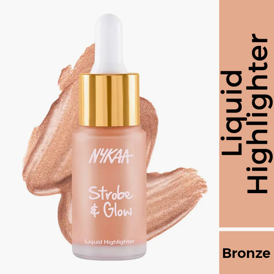 NYKAA Strobe & Glow Liquid Highlighter - Glazed Bronze (20ml)