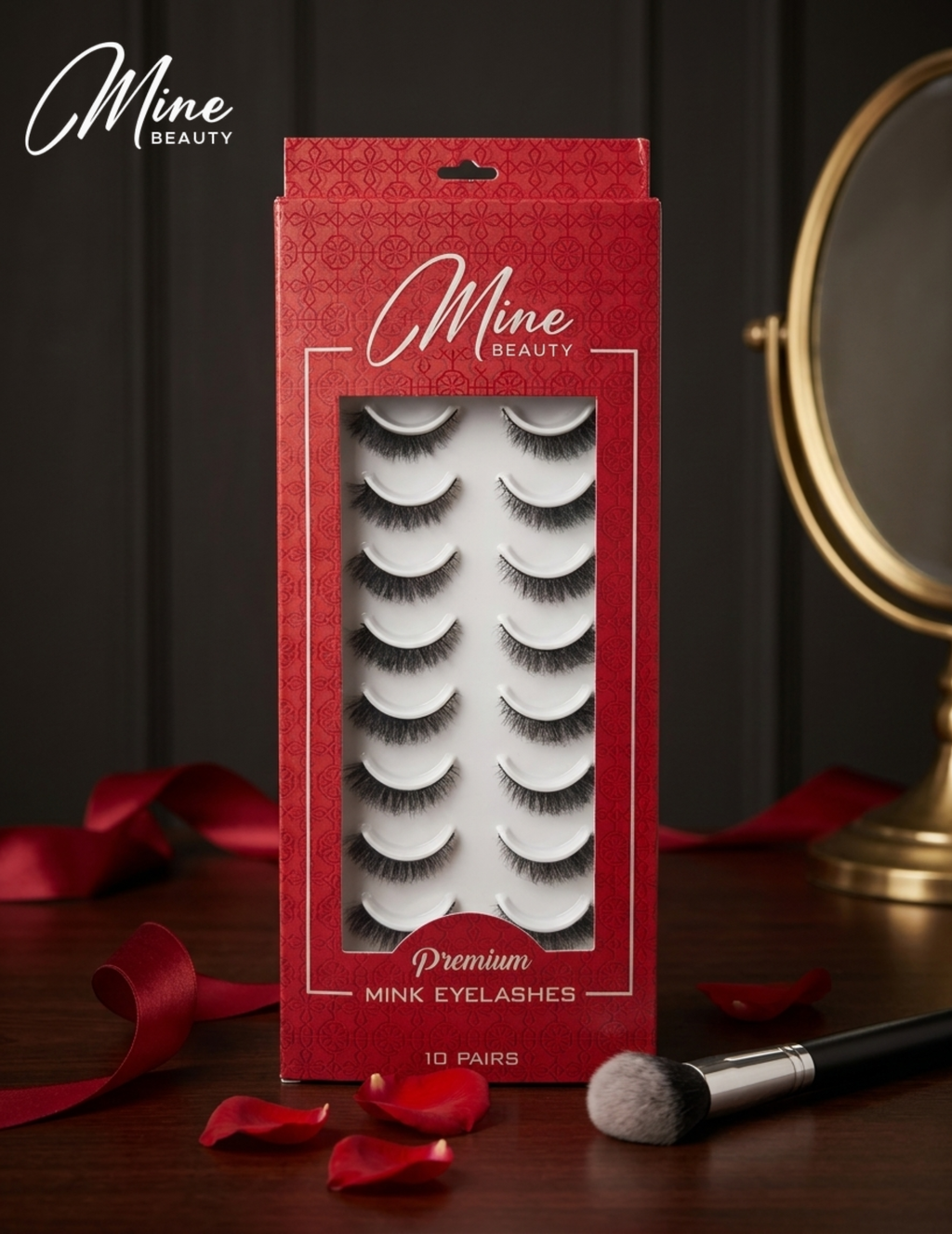 Mine Beauty Premium Mink Eyelashes 10 Pairs
