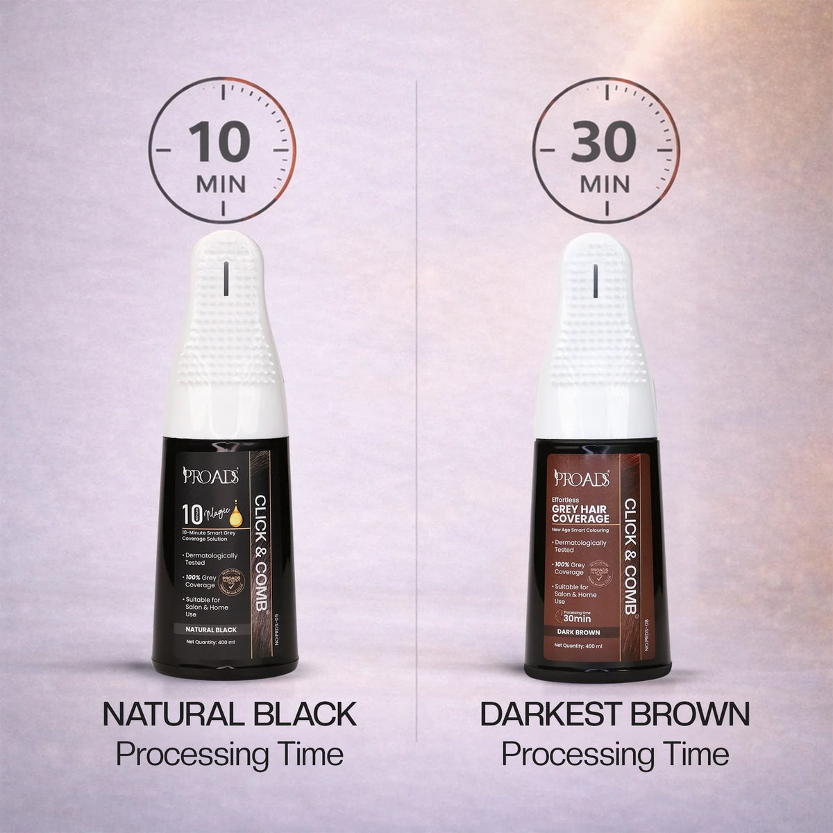 Proads India's First Click & Comb Hair Color 400ml