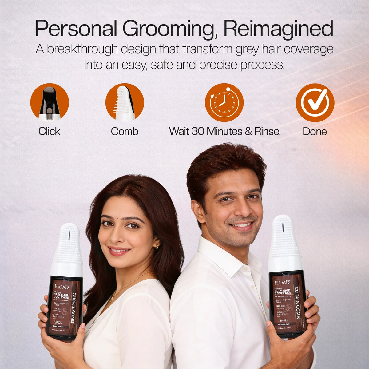Proads India's First Click & Comb Hair Color 400ml