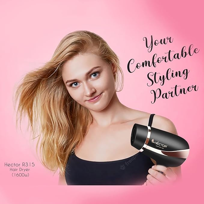 Hector Professional comfortable & Precision Styling Hair Dryer for Men and Women -1600 watt