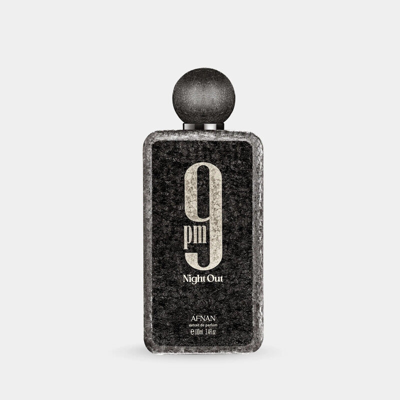 Afnan Unisex 9 PM Night Out Extrait de Parfum Spray 3.4 oz Fragrances 100ML