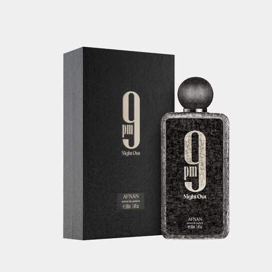 Afnan Unisex 9 PM Night Out Extrait de Parfum Spray 3.4 oz Fragrances 100ML
