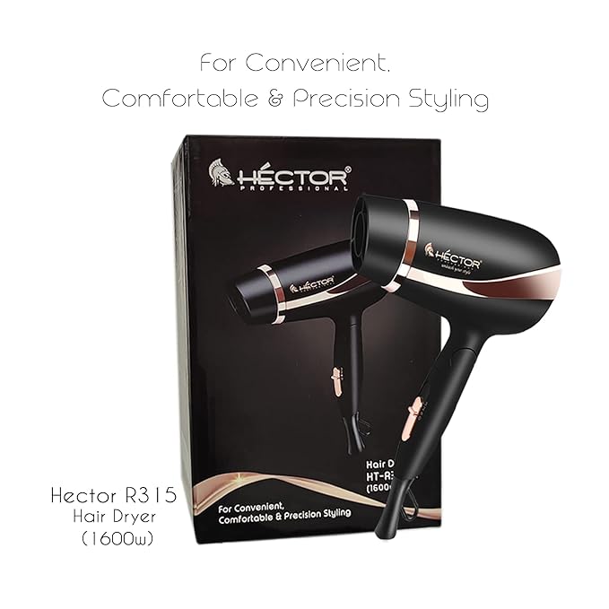 Hector Professional comfortable & Precision Styling Hair Dryer for Men and Women -1600 watt