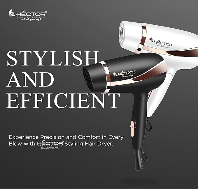 Hector Professional comfortable & Precision Styling Hair Dryer for Men and Women -1600 watt