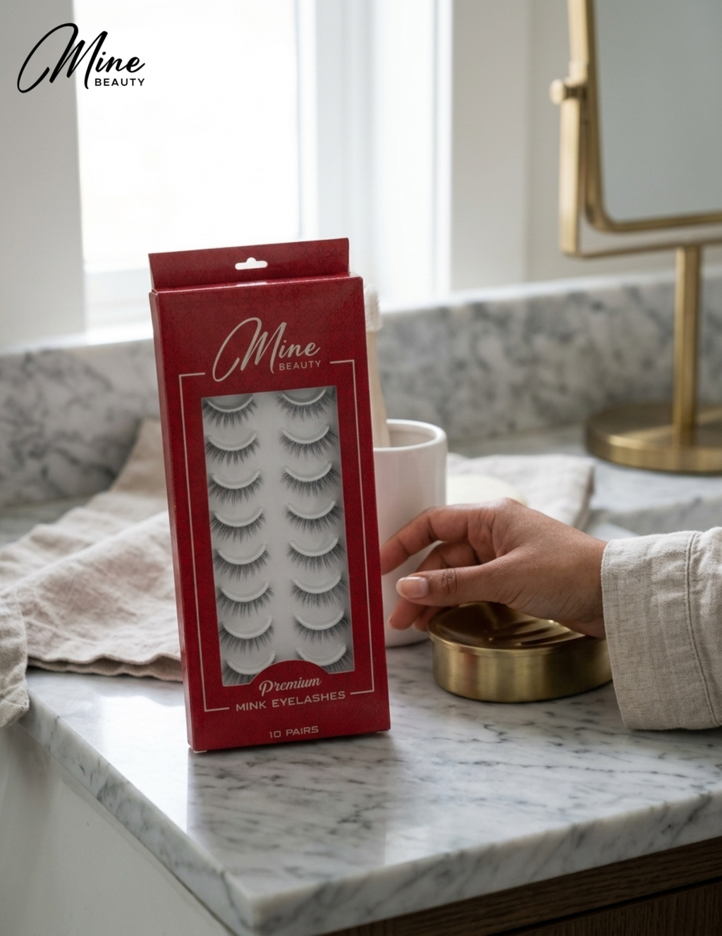 Mine Beauty Premium Mink Eyelashes 10 Pairs