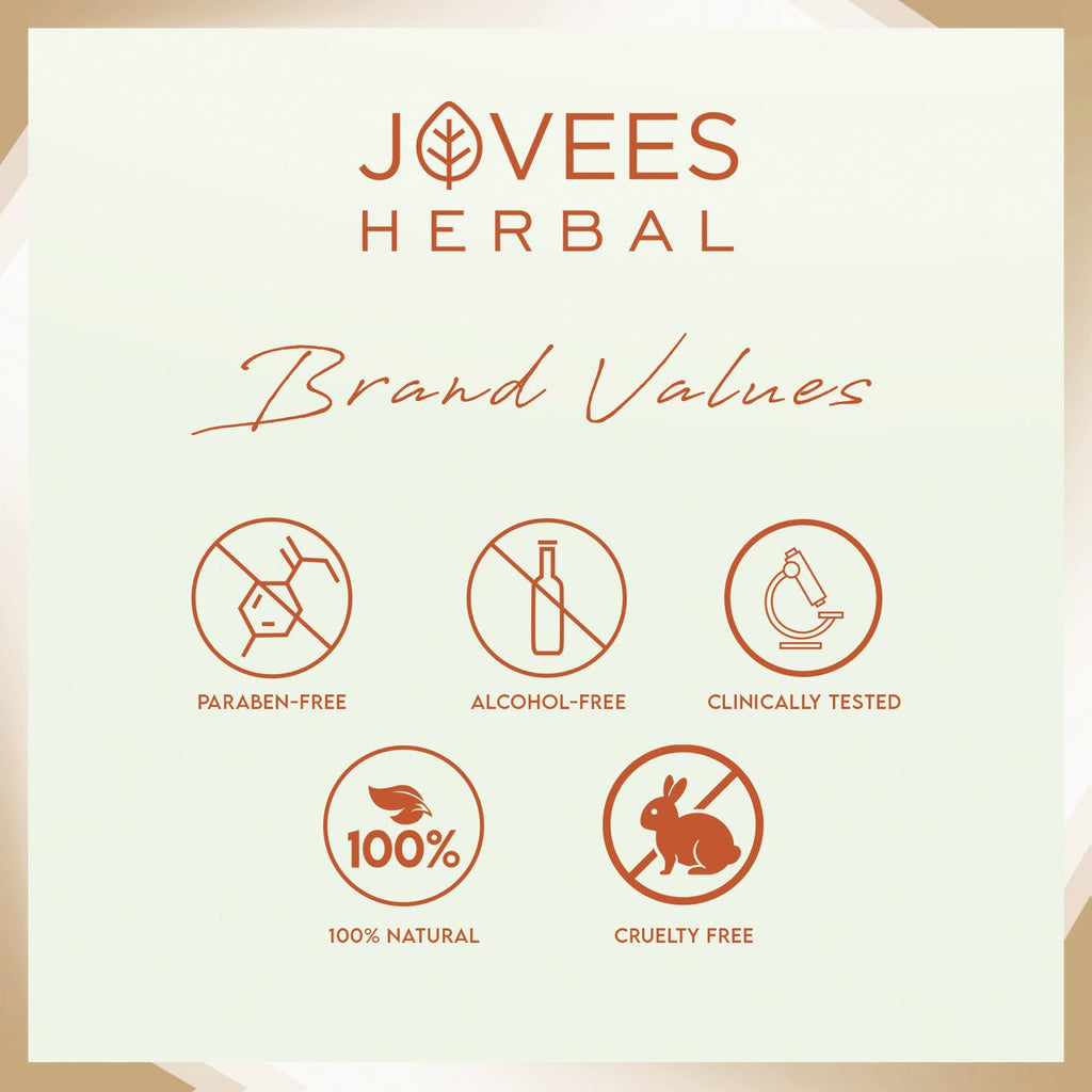Jovees Herbal Sun Aqua Gel Sunscreen SPF 50 PA+++ | Lightweight| 1% Hyaluronic Acid | Non-Greasy, No White Cast | Perfect for Oily & Combination Skin | Sunscreen For Men/Women 100g