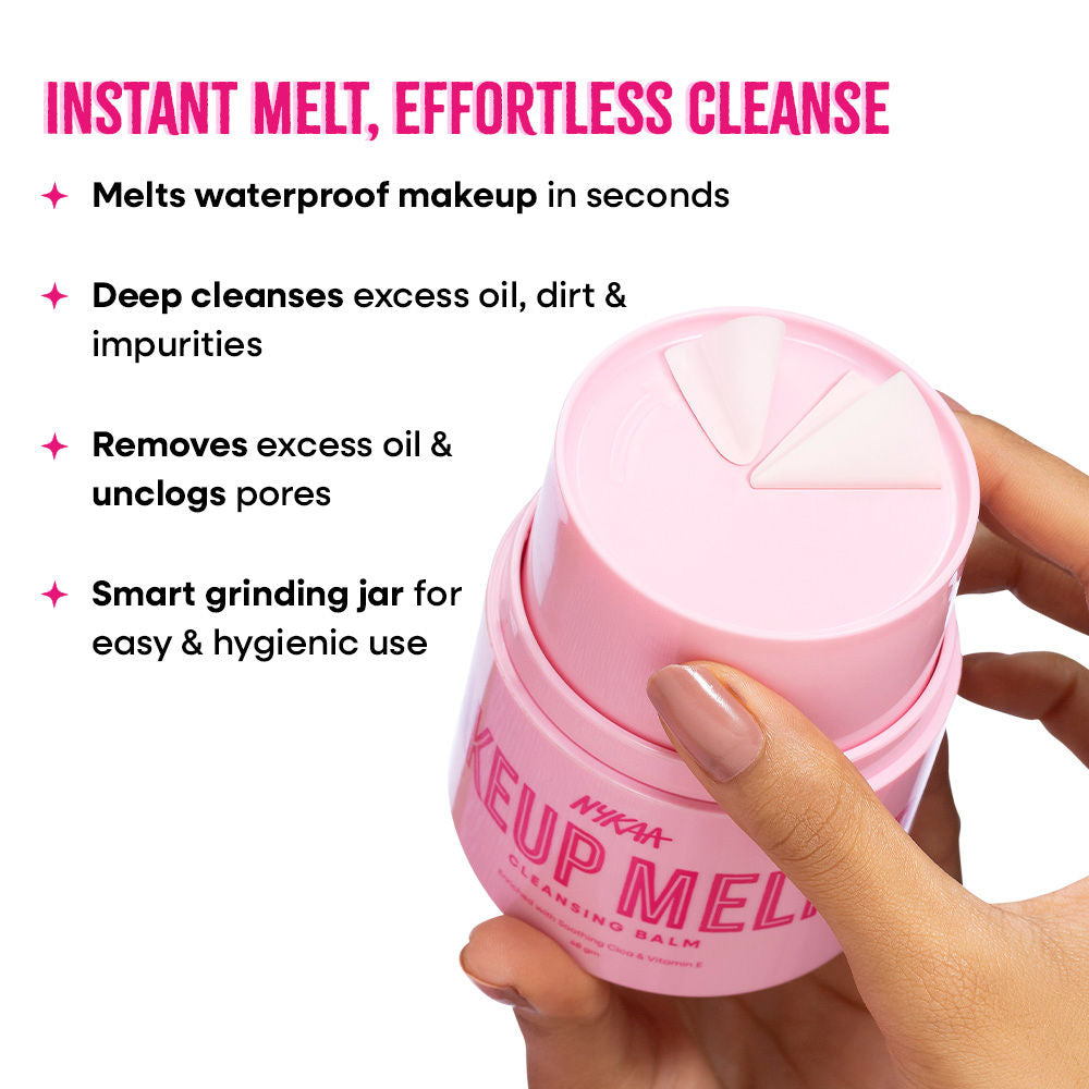 Nykaa Skin Makeup Melter Cleansing Balm – Removes Waterproof Makeup, Excess Oil & Unclogs Pores 48g