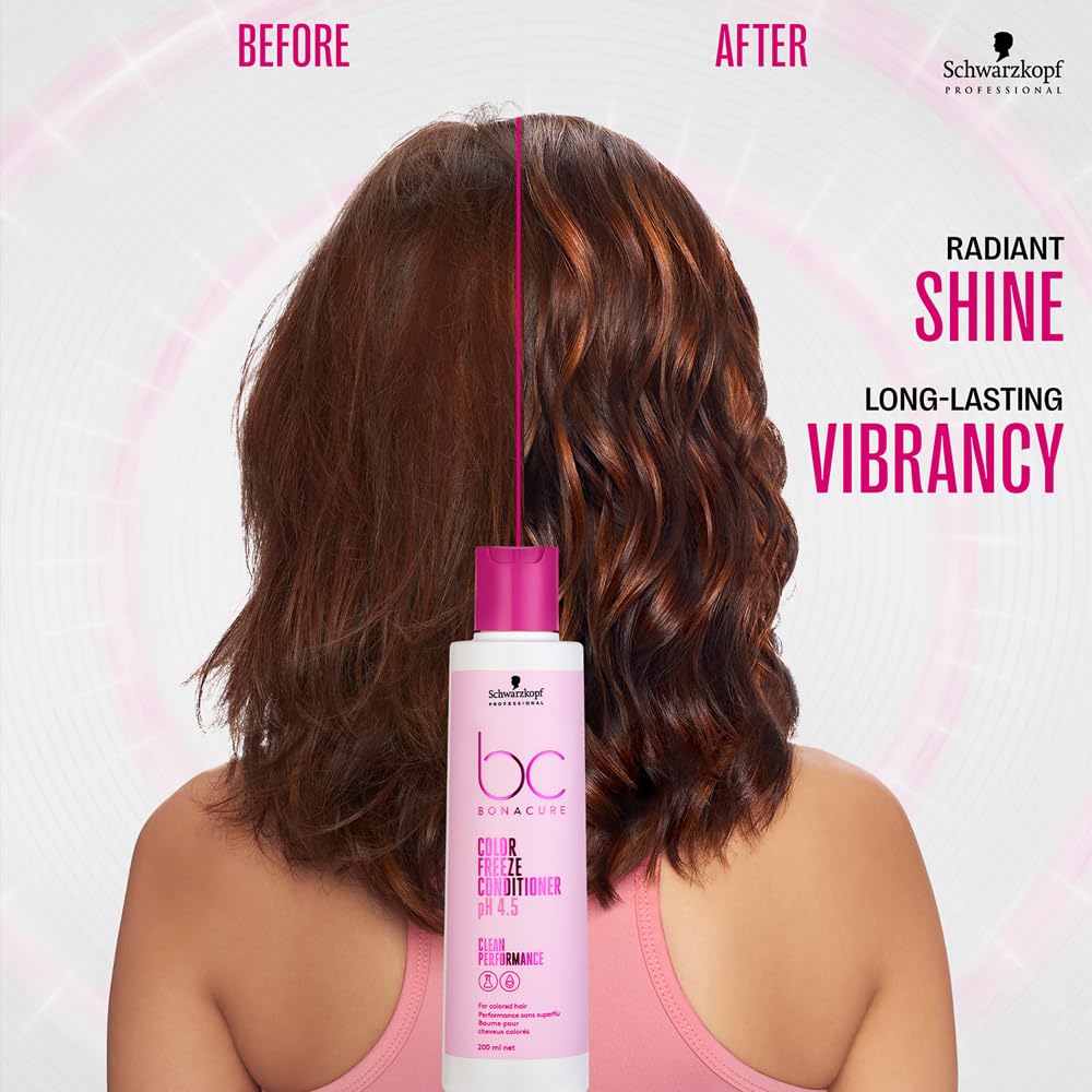 Schwarzkopf Professional Bc Ph4.5 Color Freeze Conditioner, Pink, 200ml