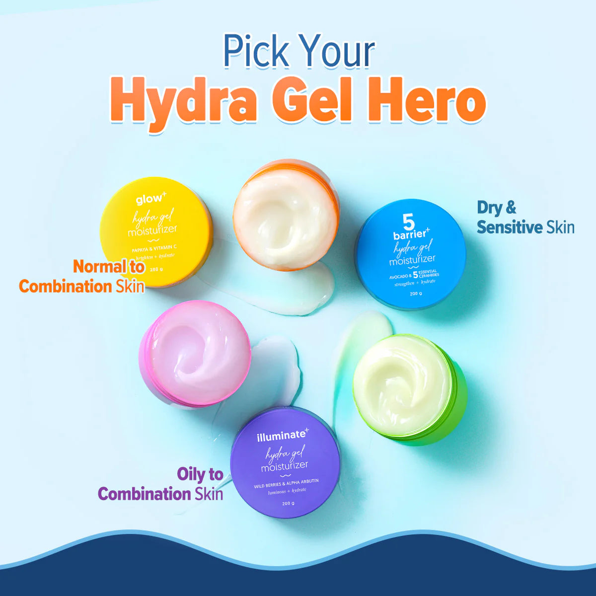 Aqualogica Glow+ Hydra Gel Moisturizer with Vitamin C & Papaya 200g