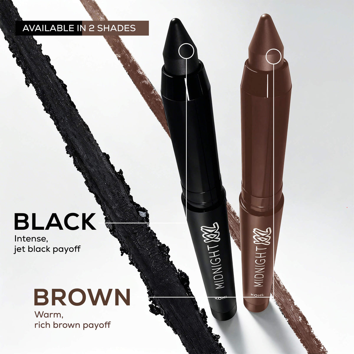 RENEE Midnight XXL Waterproof & Smudge-proof Kohl With Sharpener 1.5g