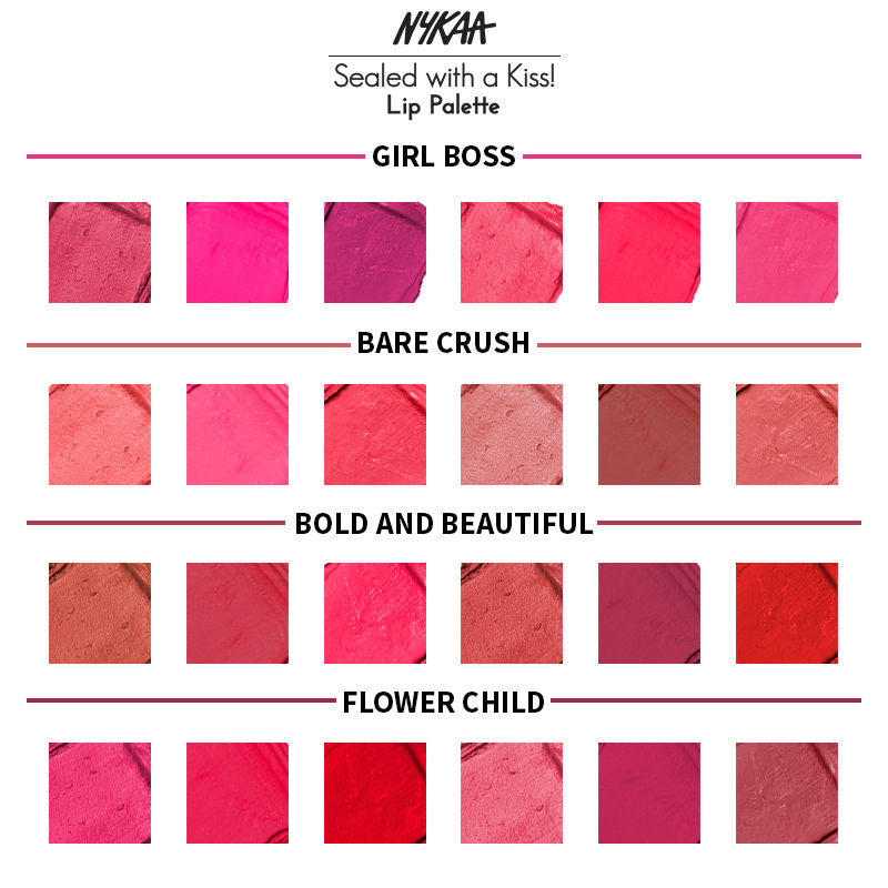 Nykaa Sealed with a Kiss! Lipstick Palette - Bold n Beautiful 04 (9gm)