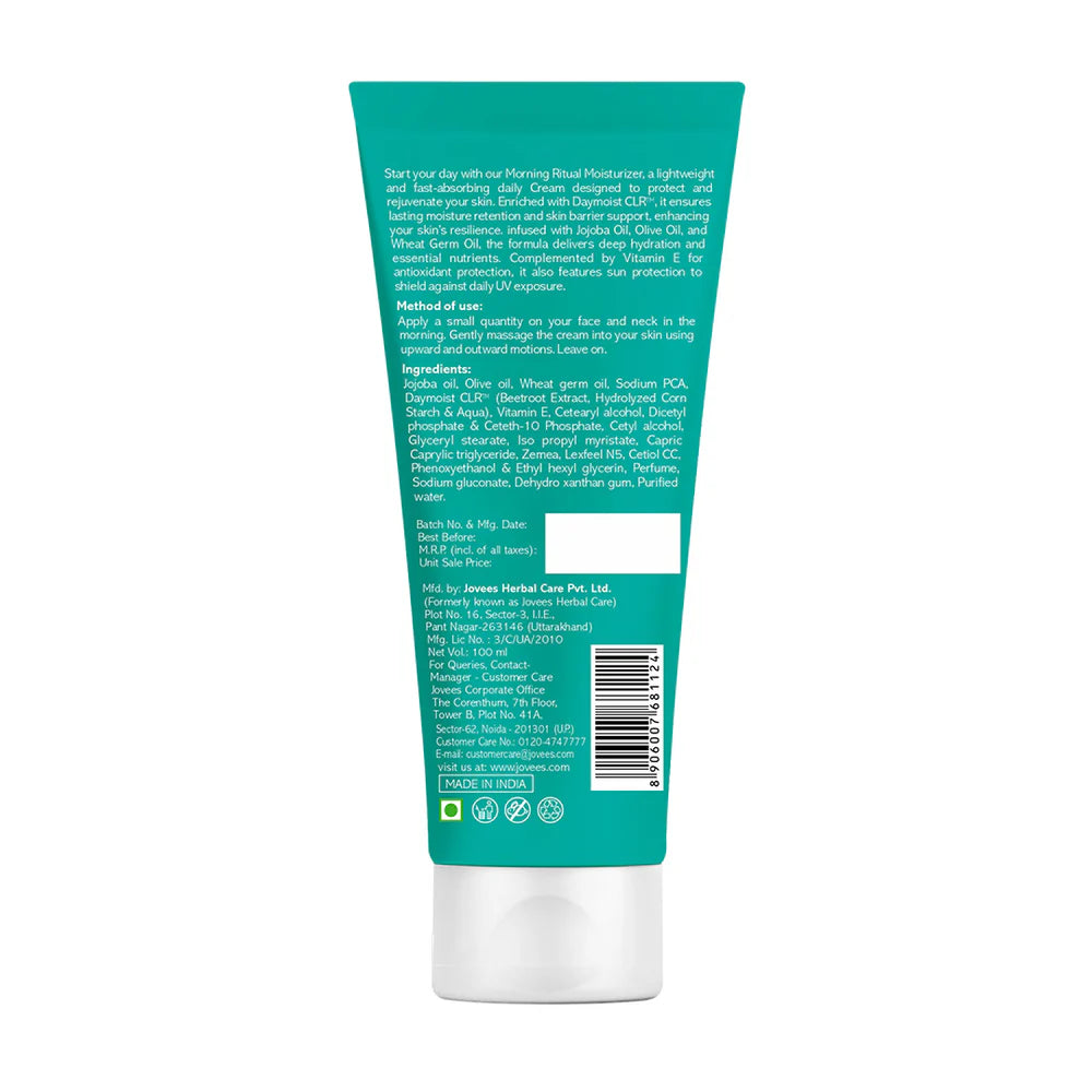 Jovees Morning Ritual Moisturizer Infused with Daymoist CLR | Prevents Dark Spots 100ml