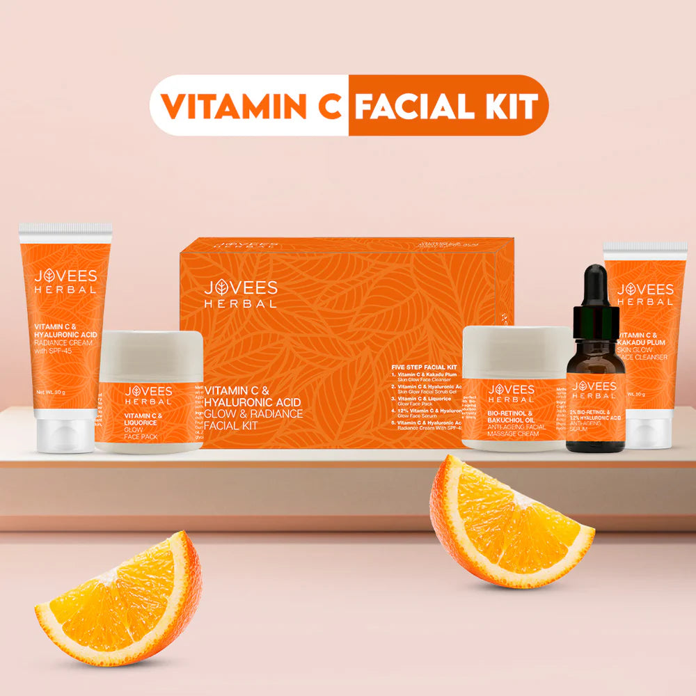 Jovees Vitamin C & Hyaluronic Acid Glow & Radiance Big Facial Kit