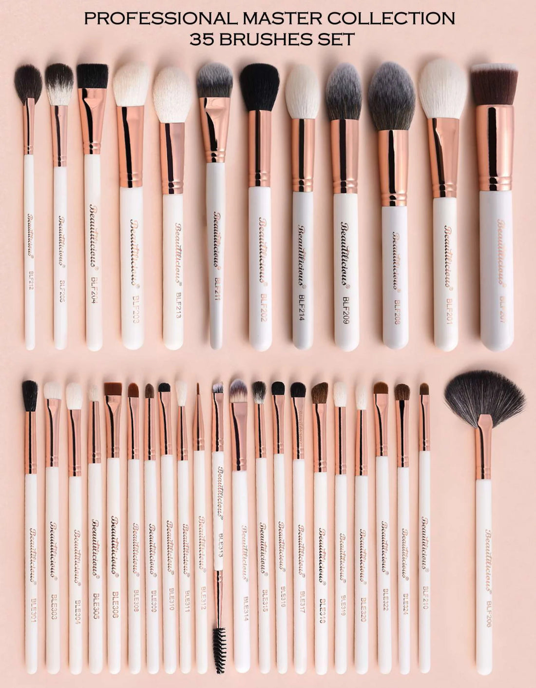 Beautilicious Elite Mastery Precision Brush Ensemble (35 Brush Set)