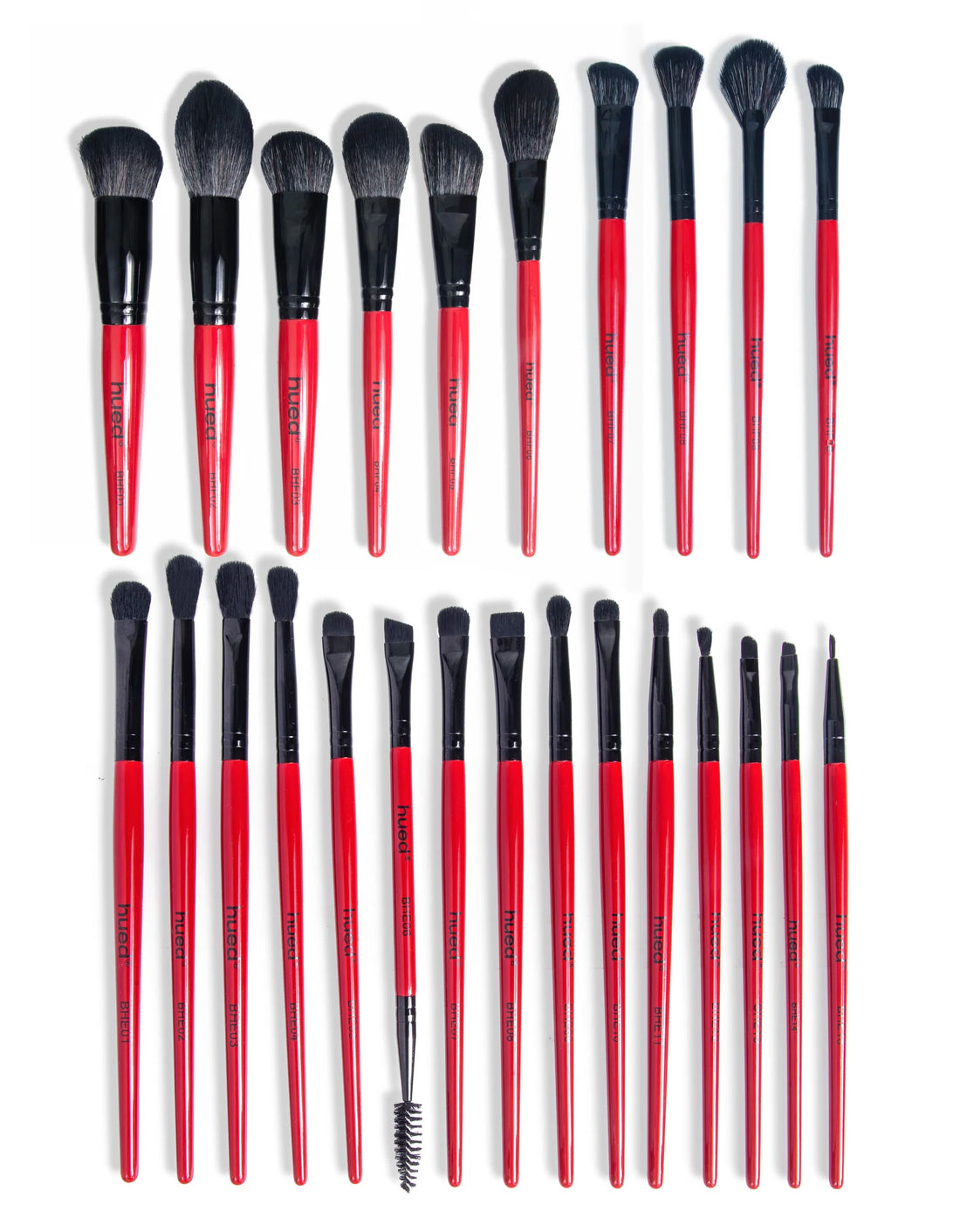 BEAUTILICIOUS Hued Collection Brush Kit (25 Pcs.) + Free Onyx Glam Brush book (Brush folder)