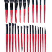 BEAUTILICIOUS Hued Collection Brush Kit (25 Pcs.) + Free Onyx Glam Brush book (Brush folder)