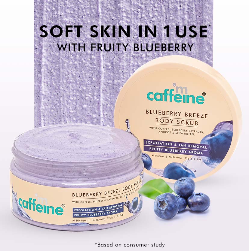 mCaffeine Blueberry Breeze Body Scrub 175g